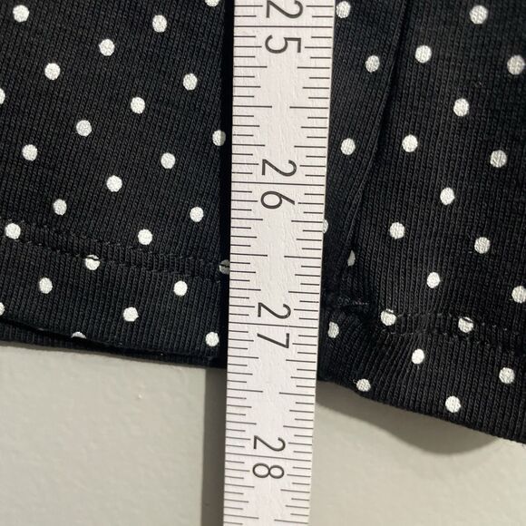 CJ Banks Women’s 1X Black White Polka Dot Long Sleeve Top NWT - Picture 7 of 11